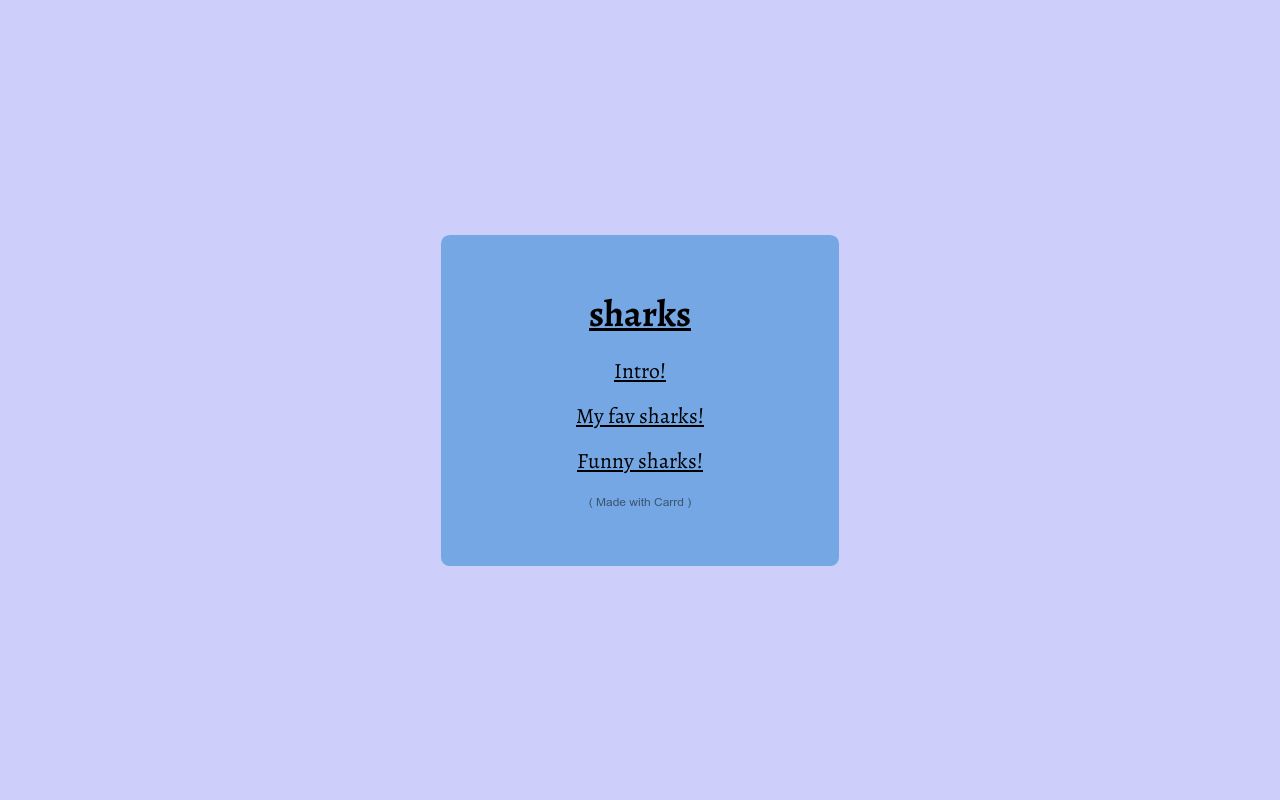 Carrd profile picture for @sharks